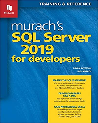 Murach's SQL Server 2019 for Developers [2020] - Image pdf with ocr